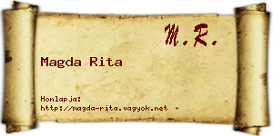 Magda Rita névjegykártya